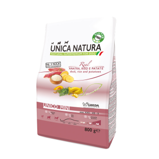 Unica Natura Mini Kačka, ryža, zemi.800g