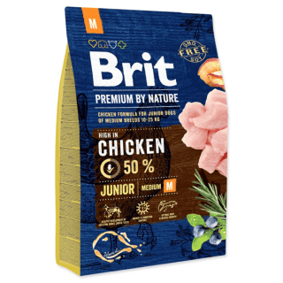 Brit Premium by Nature dog Junior M 3 kg