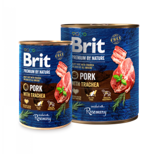 Konzerva Brit Premium by Nature Pork & Trachea 400 g