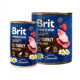 Konzerva Brit Premium by Nature Turkey & Liver 400 g