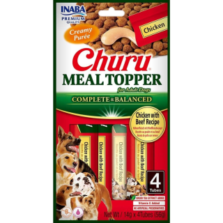 Inaba Churu Meal Topper dog Kura s hovädzím mäsom 4 tuby 56 g