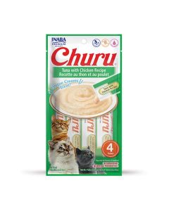Pamlsok Inaba Churu Pyré cat Tuniak s kuraťom 4 tuby 56 g
