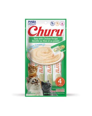 Pamlsok Inaba Churu Pyré cat Tuniak s kuraťom 4 tuby 56 g