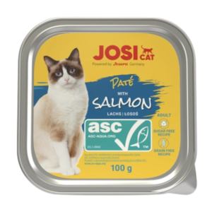 JosiCat vanička Cat Paté with ASC Salmon 100 g