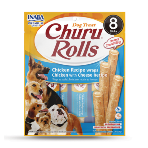 Pamlsok Inaba Churu Rolls dog Kura so syrom 8 ks 96 g