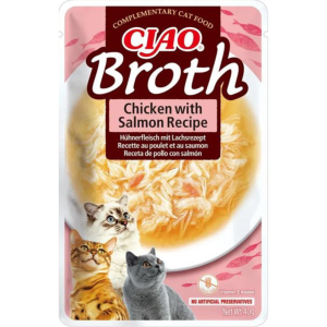 Pamlsok Inaba PS Ciao Broth cat Kura s lososom 40 g