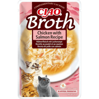 Pamlsok Inaba PS Ciao Broth cat Kura s lososom 40 g