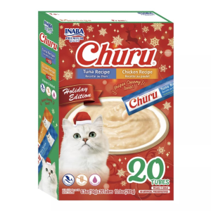 Pamlsok Inaba Churu Cat Vianočný Gift Box Tuniak & Kura 20 túb 280g