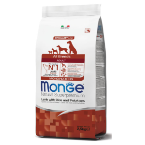 Monge Dog All Breeds Adult – Mono Lamb with Rice&Potatoes 25/16