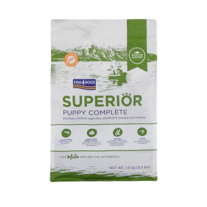 FISH4DOGS Granule malé pre šteniatka Superior losos so zemiakmi 1,5 kg