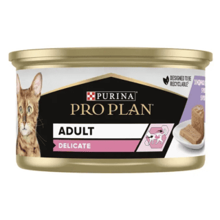 PURINA® PRO PLAN® DELICATE paštéta pre mačky s vysokým obsahom morky