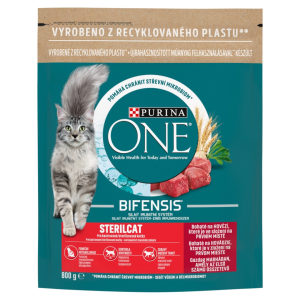 PURINA ONE Sterilcat bohaté na hovädzie 800 g