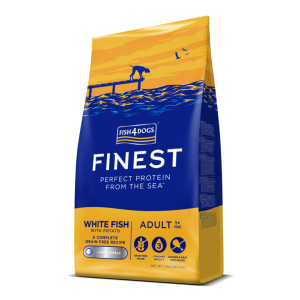 FISH4DOGS Granule veľké pre dospelých psov Finest biela ryba so zemiakmi 12kg, 1+