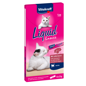 Vitakraft Cat Liquid Snack pečeň.sa6*15g