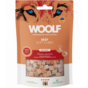 Pamlsok Woolf Dog Soft Cubes Beef 100 g