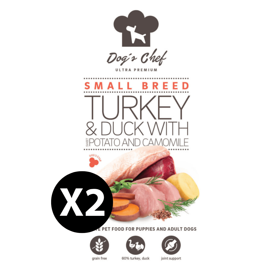 Dog’s Chef TURKEY & DUCK WITH SWEET POTATO AND CAMOMILE Small Breed