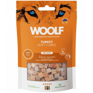 Pamlsok Woolf Dog Soft Cubes Turkey 100 g