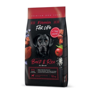 Fitmin dog For Life Beef&Rice 12+2kg