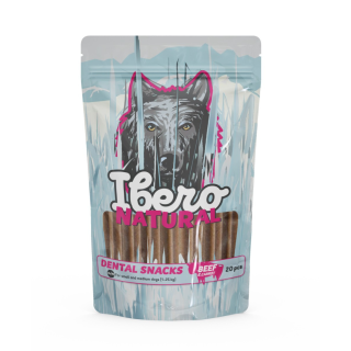 Ibero Cold Pressed Dental Snack Hovädzie / Mrkva - S / M (20ks)